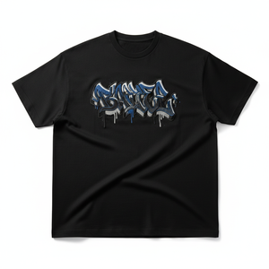 Camiseta Personalizable de Estilo Urbano para Hombre con Gráfico de Grafiti, Camisetas de Marca con Logotipo Bordado en la Parte Delantera, Manga Corta, Cuello Redondo - Product Image 1
