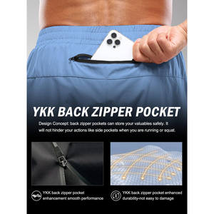 Pantalones Cortos Deportivos con Logotipo de Diseño Personalizado, 385g, de Algodón Lavado al Ácido, Estilo Vintage, para Hombre, de Felpa Francesa - Product Image 4