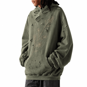 Factory Direct men's heavyweight streetwear hoodie in 500gsm hoodie for custom men's hoodie manufacturer - Product Image 3