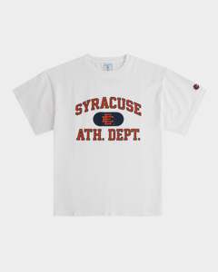 เสื้อยืดคอกลมแขนสั้นผู้ชาย ผ้าคอตตอนเจอร์ซีย์สีขาว พิมพ์ลายกราฟิกด้านหน้าพร้อมโลโก้ทีมตามสั่ง ดีไซน์ตัวอักษรพิมพ์ลาย ระบายอากาศได้ดี สวมใส่สบาย - Product Image 3