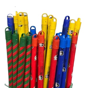 ชุดไม้กวาดและไม้กวาดด้ามยาว120ซม. X 2.2ซม.,ชุดไม้กวาดและที่ตักผงทำจากไม้ยูคาลิปตัสธรรมชาติสีใหม่ - Product Image 1