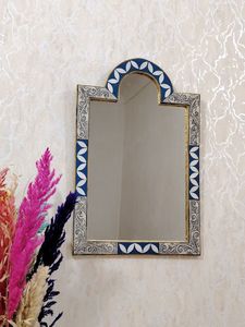 Custom Modern Rectangular Resin Inlay Wall <b>Hanging</b> <b>Mirror</b> Frame Handmade Bone Resin Decor for Bedroom Bathroom for Wedding Gift - Product Image 5