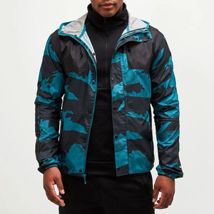 Veste de randonnée pour homme, style tendance, avec poche, fermeture éclair, coupe-vent durable, avec capuche - Product Image 3