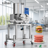 Edelstahl Automatische Burger-Patty-Maschine Hamburger-Fleischformgerät Großhandelslieferant