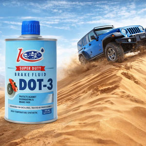 Líquido de Frenos Hidráulico DOT 3 de 355 ml, Fluido de Seguridad Automotriz de Alto Rendimiento para Autos, Motos y Camiones, Uso en Todo Clima - Product Image 1