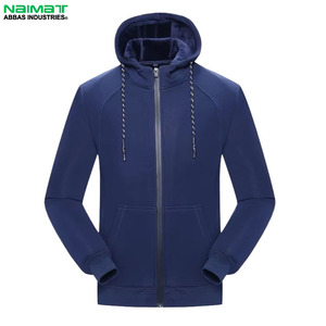 Sudadera con capucha minimalista de cierre completo para hombre, de tela suave y sólida, para uso diario, informal y relajado. - Product Image 6