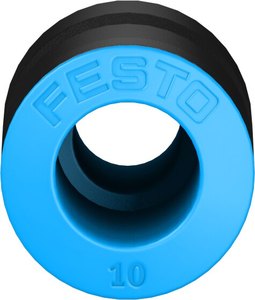 Nuevo Conector Neumático de Empuje Directo, Acoplador Recto de Plástico Negro/Azul, Accesorio Industrial para Tuberías de Aire, Diámetro Exterior 10mm/8mm - Product Image 4