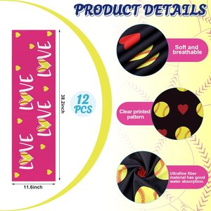 Custom Baseball Team <b>Towels</b> Sublimation Printed Sports Rally <b>Towels</b> Personalized Team Logo Name <b>Towels</b> Bulk Wholesale OEM ODM Cu - Product Image 2