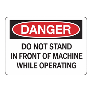 Panneau de signalisation de sécurité industriel en PVC 7x10 pouces, imprimé UV, panneau de signalisation routière Brady, Avertissement de DANGER pour machine - Product Image 3