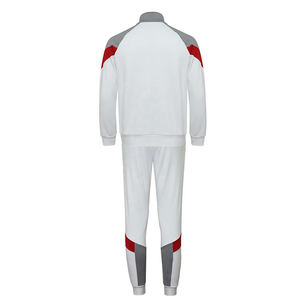 Chándal unisex con bloques de color, cremallera completa, cuello alto, deportivo, con bolsillos laterales, poliéster transpirable - Product Image 3