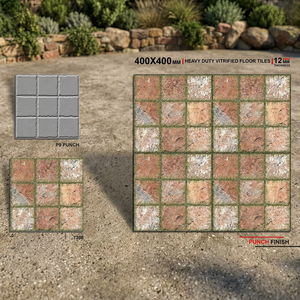 400x400mm Meilleure Qualité Pierre Parking Non Poli 40x40cm Porcelaine Mat Surface 16x16 Carreaux de Sol en Céramique à Prix Pas Cher - Product Image 3