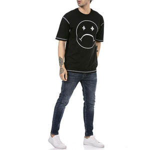 Men's Oversized T-Shirts with Customizable Compression Feature Plain Blank <b>Design</b> OEM Services Available - Product Image 3
