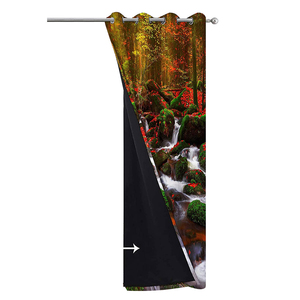 Cortinas Baratas en Oferta, Tela 100% Poliéster para Ventanas, Cortinas Modernas con Alto Nivel de Oscurecimiento para Decoración - Product Image 2