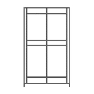 Washable 3 Rails Anti-Rust Light Weight <b>Wall</b> <b>Display</b> System with Easy Assembly for Clothing - Product Image 3