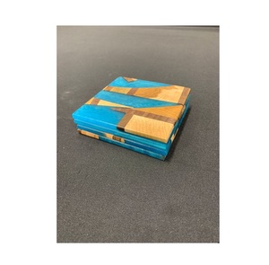 Top Most European Design Coaster Wedding Gifts High Quality Wood & Resin Coasters <b>Cup</b> <b>Mats</b> for Kitchen Home Use New Arrival - Product Image 1