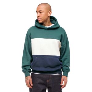 Pull-over à capuche à double panneau en coton mélangé pour hommes avec logo personnalisé Sweat-shirt en molleton lourd de qualité supérieure doublé de capuche surdimensionnée Style décontracté - Product Image 1
