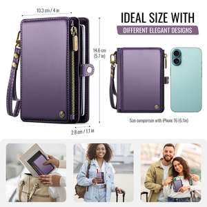 Cartera Vintage de Piel de Vaca Auténtica, Unisex, Duradera, Corta, con Cierre y Ranuras para Tarjetas - Product Image 3