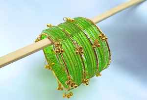 Crafted Kashmiri Churi <b>Bangles</b> <b>Set</b> Custom Colors Sizes Wholesale Prices Trendy Women's Indian Pakistani Jewelry <b>Bangles</b> <b>Sets</b> - Product Image 6