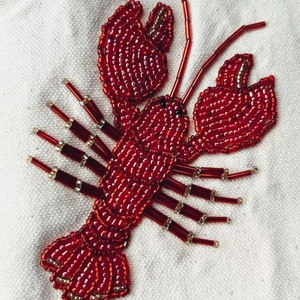 Minimalist Tropical Floral Embroidered White Cotton T-Shirt Sequin & Bead Fashion <b>Top</b> Resort Style T-Shirt Fashionable Women - Product Image 1