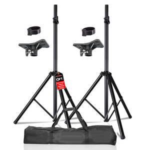 5 Core Metal Heavy Duty <b>Adjustable</b> 72" Speaker <b>Stand</b> Tripod Pair with Universal Mount for PA DJ Studio Use and Carry Bag - Product Image 1