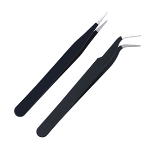 Pinzas Profesionales de Alta Calidad para Pestañas, de Acero Inoxidable, Puntiagudas, de 10 mm, Personalizables, Antimagnéticas, Color Arcoíris - Product Image 1