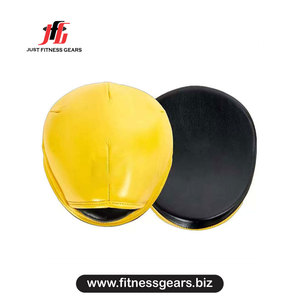 Boxing <b>Focus</b> <b>Pads</b> Leather Lace-Up Punching Mitts for Martial Arts Training Adults - Product Image 3