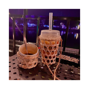 Repose-tasse à café en bambou, fait main, support naturel pour boissons, pour café et restaurant - Product Image 4