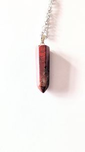 Red Jasper Point Pendant <b>Necklace</b> Wholesale Natural <b>Healing</b> <b>Crystal</b> Gemstone Agate Red Jasper Pendant <b>Necklace</b> Aameena Agate - Product Image 2