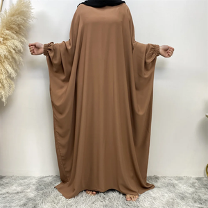 Abaya Longue Décontractée Grande Taille pour Femme, Légère, Faite à la Main, Séchage Rapide, Anti-statique, Infroissable, Coupe Ample et Modeste – Vente en Gros - Product Image 3