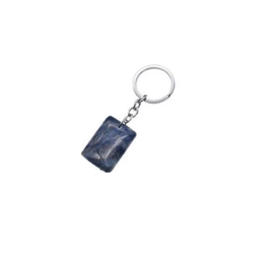 Porte-clés en cristal de sodalite rectangulaire de haute qualité, porte-clés en pierre naturelle, cadeaux pour femmes, grossiste en porte-clés - Product Image 6