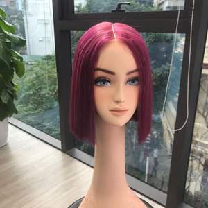 วิกผมแท้ทรงตรงแบบมีโครงคู่สีเบอร์กันดีวิกผม100% - Product Image 1