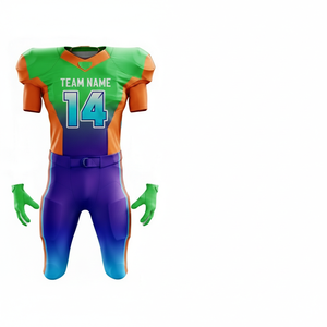 Uniforme de Fútbol Americano Personalizado al por Mayor 2026 |   Camiseta Deportiva Unisex de Manga Corta y Transpirable |   Color del Logotipo OEM de Fábrica - Product Image 2