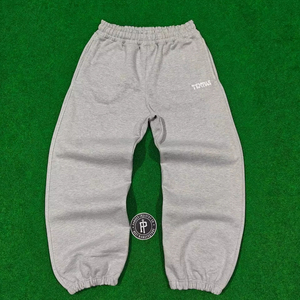 Custom Embroidery Haidergrey <b>Jogger</b> With Zipper Pocket Sweatpants For Men Premium Baggy <b>Cuffed</b> <b>Jogger</b> - Product Image 1