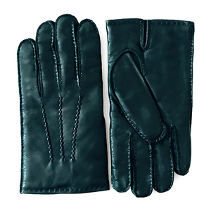 Gants de conduite en cuir véritable marron de qualité supérieure, gants de course perforés et respirants pour hommes - Product Image 2