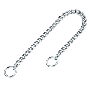 Collier de dressage pour chien en fer soudé à maillons plats, de haute qualité et durable, pour la promenade en extérieur - Product Image 1