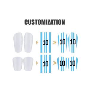 Nuevas Espinilleras de Fútbol Personalizables con Logotipo, Sublimación Térmica, para Uso Profesional - Product Image 2