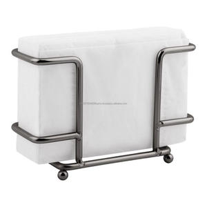 Handcrafted Black Coated Iron Napkin Stand Elegant Metal Tissue Holder Hotel <b>Kitchen</b> <b>Accessories</b> <b>Decorative</b> Napkin Rack For Sale - Product Image 2