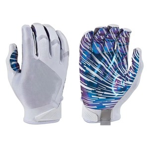 Gants de football américain (pour receveur) de qualité supérieure, très tendance, respirants, légers, à doigts complets, antidérapants, avec fermeture auto-agrippante réglable - Product Image 3