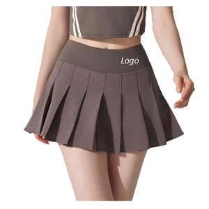 Jupe plissée mini de sport de padel personnalisée, taille haute, effet ventre plat, pour femmes - Product Image 1