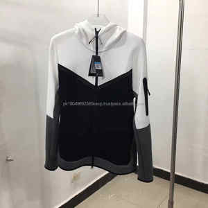 Survêtement de sport pour homme, nouvelle collection, marque de luxe, logo, tissu technique, fermeture éclair, jogging uni, sweat-shirt pour homme - Product Image 4