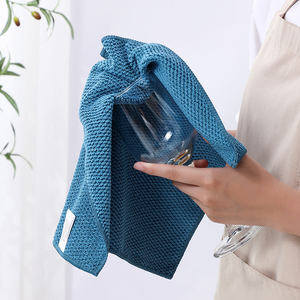 Wholesale Customized Logo High-quality Compressed Cotton <b>Kitchen</b> <b>Towels</b> Solid Color Woven Rectangle Quick-Dry Machine Washable - Product Image 3