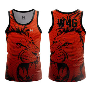 Débardeur personnalisé à col rond 100 % polyester tricoté, écologique, respirant, séchage rapide, pour hommes, idéal pour la gym, l'entraînement sportif et les activités formelles - Product Image 4