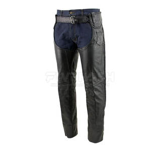 Chaps en cuir lavé pour hommes, vente en gros, faible MOQ, meilleure vente, excellente qualité - Product Image 2
