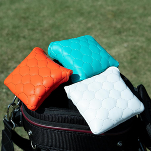 Funda para Putter de Golf SOSH4, Cuero PU Blanco, Diseño 3D Bordado 'Hole in One', Estilo Blade, Cierre Magnético, Portátil - Product Image 5