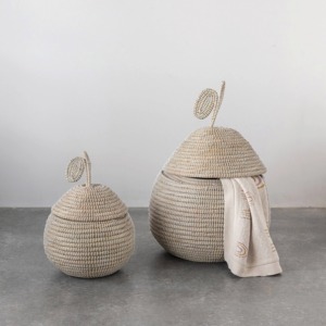 Gourd-shaped seagrass basket Handmade Storage Basket Wholesale eco-friendly Made in Viet Nam - Product Image 6