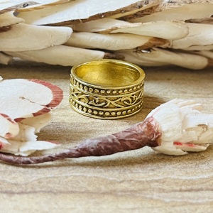 Nouvelle Arrivée Dernières Bagues en Laiton Style Bohème Floral Bijoux Ethniques en Laiton pour Femme Plaqué Or 18 carats Géométrique Tribal Vague Vente en Gros/OEM - Product Image 6