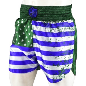 Blaze, pantalones cortos de entrenamiento de cintura media Unisex, 100% poliéster ecológico, secado rápido, impermeable, transpirable, patrón de tablero antiarrugas - Product Image 1