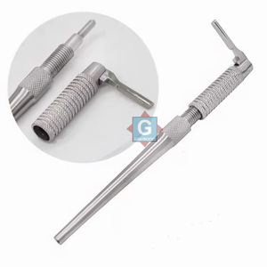 Instrumento Quirúrgico Dental de Acero Inoxidable con Empuñadura Moleteada, Giratorio Manual, Clase I, Plateado - Product Image 2
