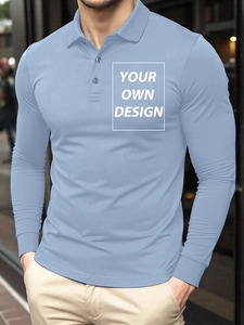 Camisas OPTI-Dri de Manga Larga para Hombre, de Algodón Tejido, Color Sólido, Transpirables, Diseño Casual, Estampado Frontal, Corte Regular - Product Image 1