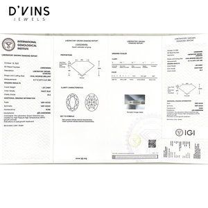 Diamant de laboratoire D'vins Jewels, taille ovale, HPHT/CVD, pierre libre pour la fabrication de bijoux - Product Image 4